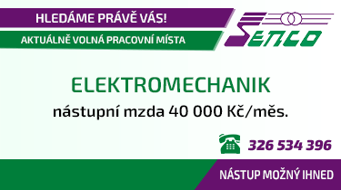 ELEKTROMECHANIK
DĚLNÍK VE VÝROBĚ ELEKTRO
OPERÁTOR CNC STROJŮ
ZÁMEČNÍK - brusič
ROZPOČTÁŘ PROJEKTŮ / KALKULANT (junior, senior)