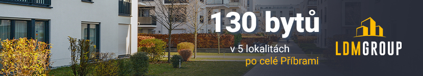 130 bytů v 5 lokalitách po celé Příbrami