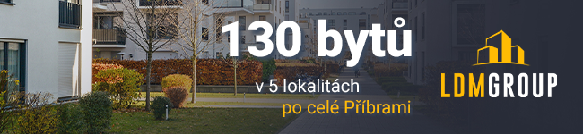 130 bytů v 5 lokalitách po celé Příbrami
