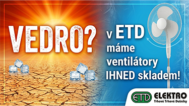 VEDRO? v ETD máme ventilátory IHNED skladem!